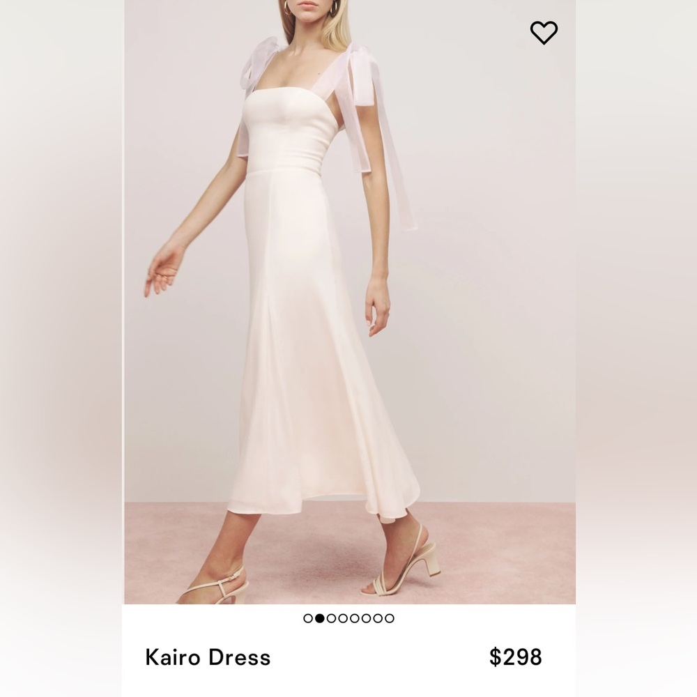 Reformation Kairo Dress - worn for Rehearsal Dinner